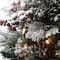 4ft. Pre-Lit Snowy Bedford Pine Entrance Artificial Christmas Tree, Clear Lights